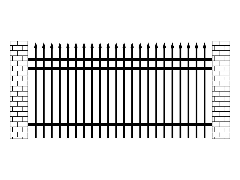 廠區(qū)鋅鋼圍欄圖片
