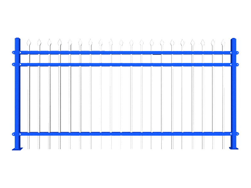 圍墻鋅鋼柵欄圖片