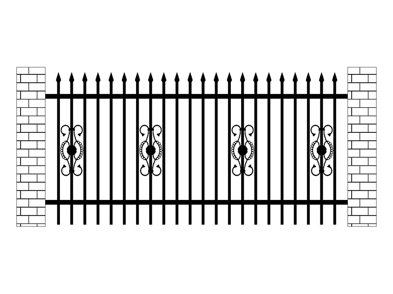 廠區(qū)鋅鋼圍欄圖片