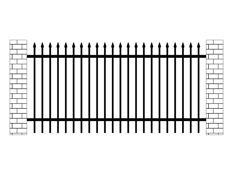 小區(qū)鋅鋼圍欄圖片3